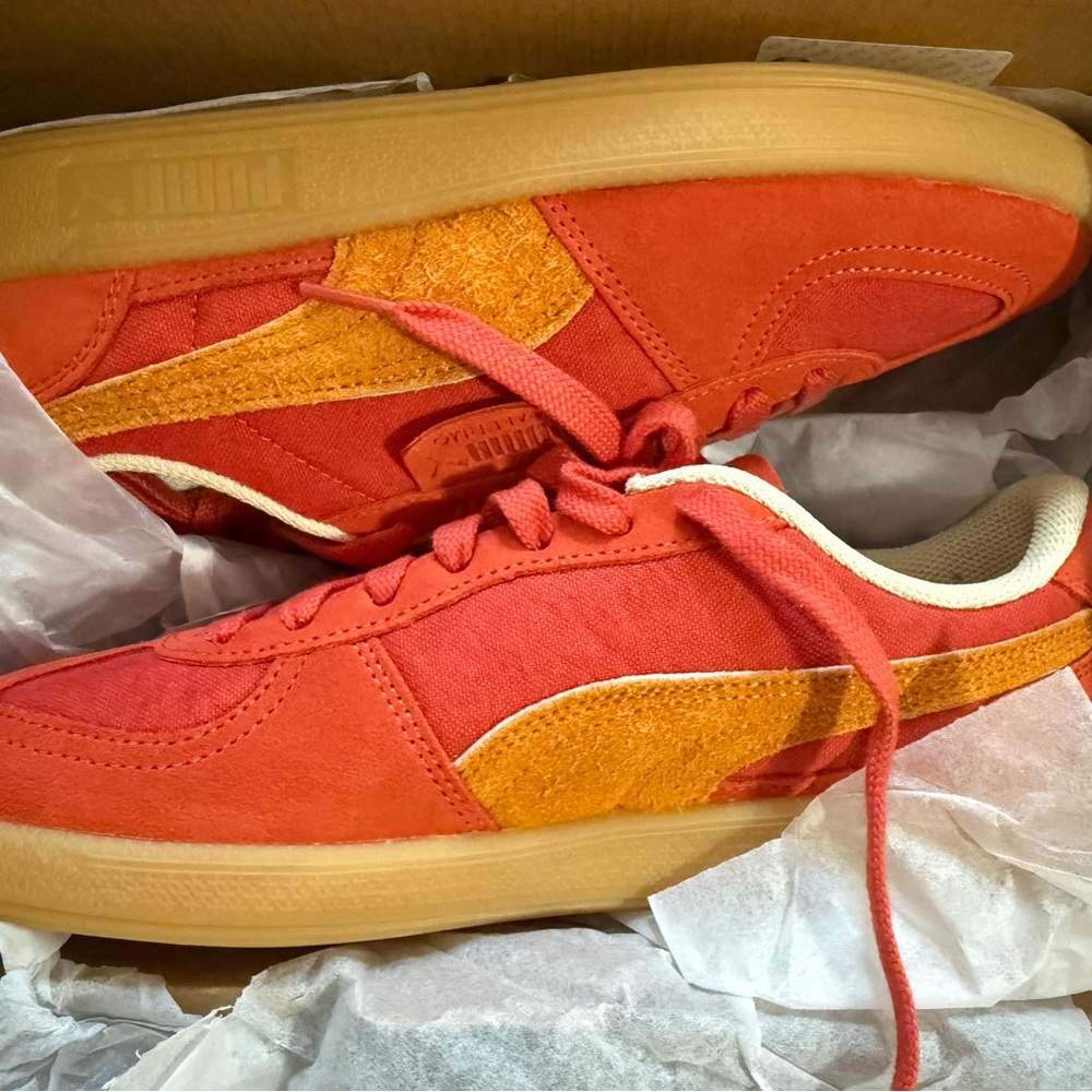 Puma Women’s Red and Tan Sneakers